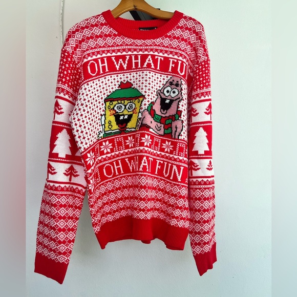 Nickelodeon Red and White Ugly Sweater - Picture 10 of 11